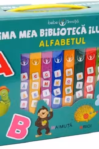 BEBE INVATA. PRIMA MEA BIBLIOTECA ILUSTRATA. ALFABETUL (cutie 8 carticele)