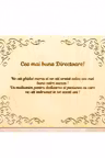 Diploma personalizata din lemn- Pentru cea mai buna Directoare!