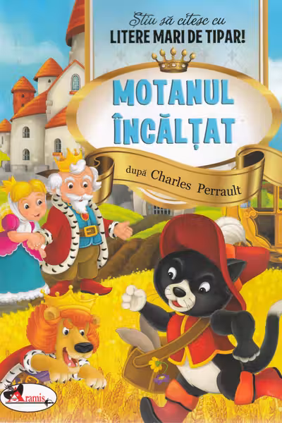 Motanul incaltat - Stiu sa citesc cu litere mari de tipar!