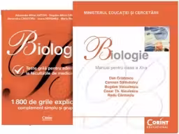 Pachet (2 carti) Biologie teste grila admitere medicina + Manual Biologie a XI-a Niculescu