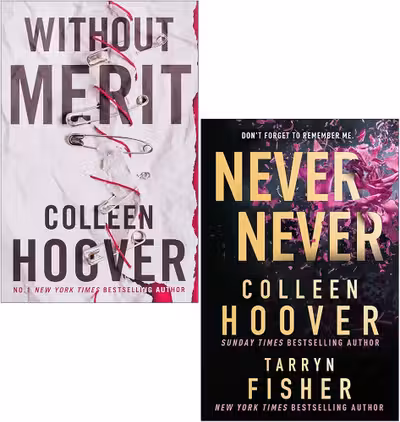 Colleen Hoover Collection 2 Books Set (Without Merit Never Never)