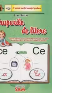 Grupurile de litere - Planse pentru recunoasterea grupurilor de litere si identificarea sunetelor corespunzatoare