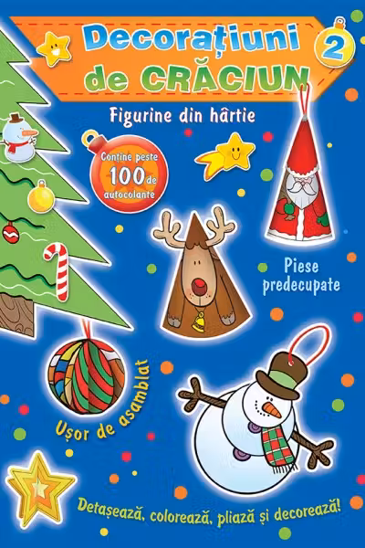 Decoratiuni de Craciun. Figurine din hartie