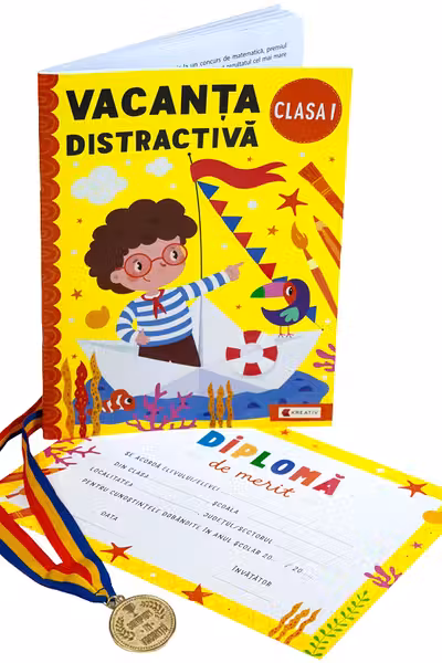 Pachet: Vacanța distractivă + Diplomă + Medalie - Clasa 1
