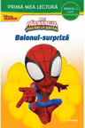 Prima mea lectura. DISNEY MARVEL. PAIENJENELUL SI PRIETENII LUI UIMITORI. BALONUL-SURPRIZA. Carte cu majuscule (nivelul 2)