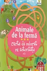 Carte de colorat cu activitati. Animale de la ferma