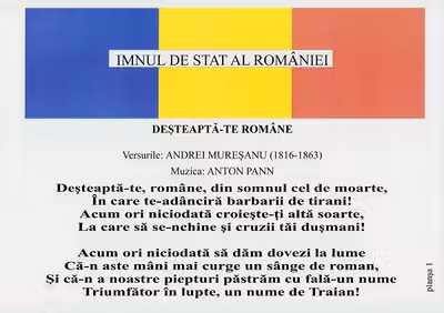 Imnul de stat al României, Mai mult decât un cântec, cu planșe