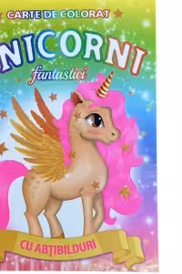 Unicorni fantastici - Carte de colorat cu abtibilduri