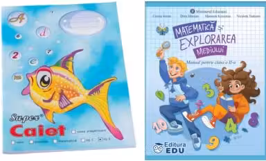 Pachet Caiet tip 2 Pestisor A5, 48 file, Casa Tipografica si Manual Matematica si explorarea mediului pentru clasa a 2-a