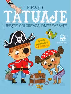 Lipeste coloreaza distreaza-te. Piratii. Tatuaje