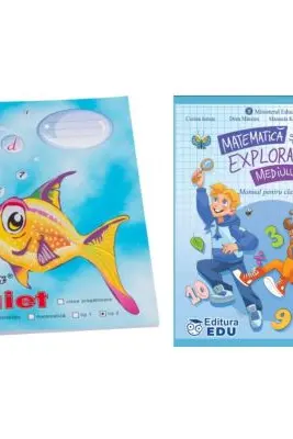 Pachet Caiet tip 2 Pestisor A5, 48 file, Casa Tipografica si Manual Matematica si explorarea mediului pentru clasa a 2-a