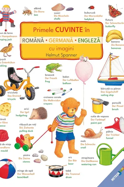 Primele cuvinte în română, germană, engleză cu imagini