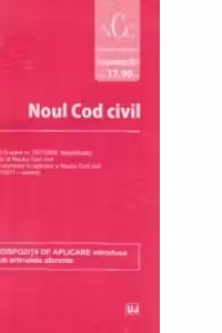 Noul Cod civil. Legislatie consolidata 16 septembrie 2013