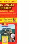 Belgia. Olanda. Luxemburg. Harta turistica