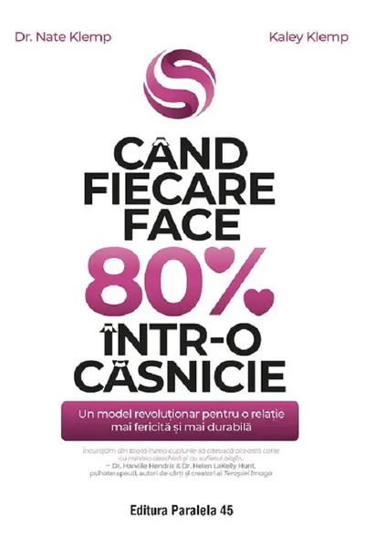 Cand fiecare face 80% intr-o casnicie