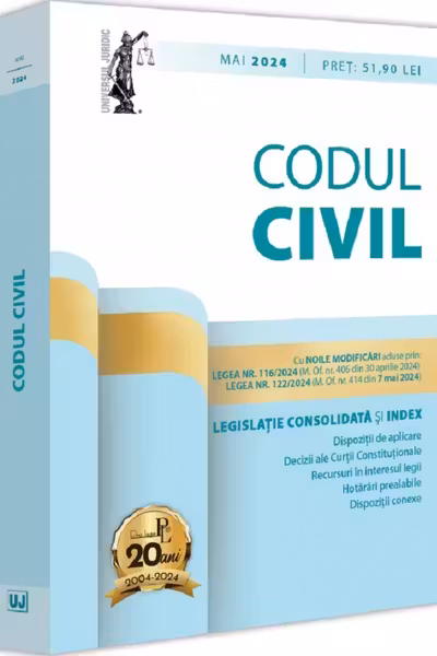 Codul civil. Legislație consolidată și Index Mai 2024