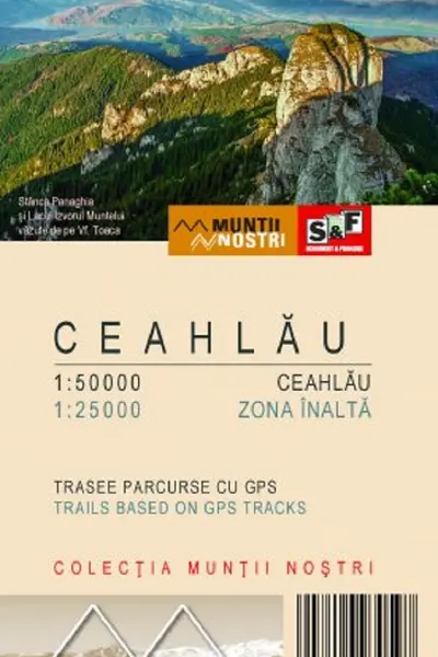 Munții Ceahlău. Harta de drumeție. Munții noștri