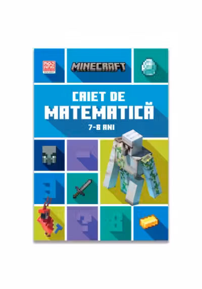 Minecraft - Caiet de matematica 7-8 ani