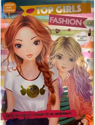 Top Girl. Fashion - carte de colorat cu abtibilduri
