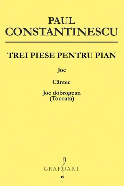Trei piese pentru pian. Joc, cântec, joc dobrogean (Toccata)