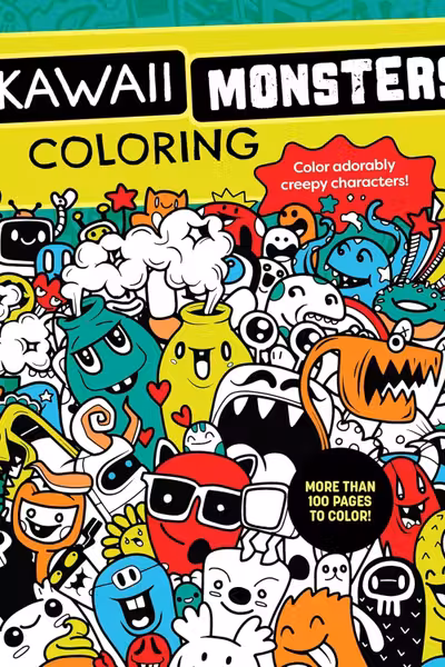 Kawaii Monsters Coloring Book