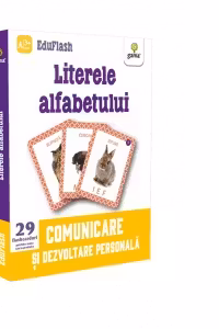 Literele alfabetului. Comunicare si dezvoltare personala (29 de flashcarduri)