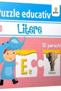 Puzzle educativ. Litere