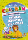 Colorăm desene mari pentru cei mici: Animale sălbatice din Savana