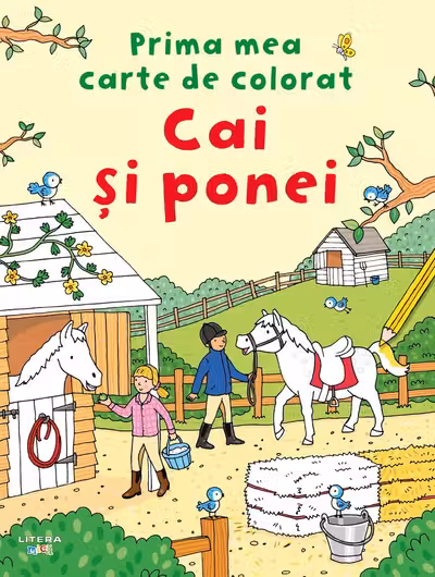 Prima mea carte de colorat - Cai si ponei