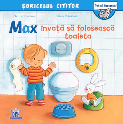 Max invata sa foloseasca toaleta