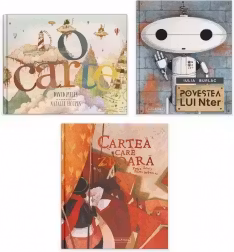 Pachet Carti despre carti (3 carti): 1. O carte; 2. Povestea lui Nter; 3. Cartea care zboara