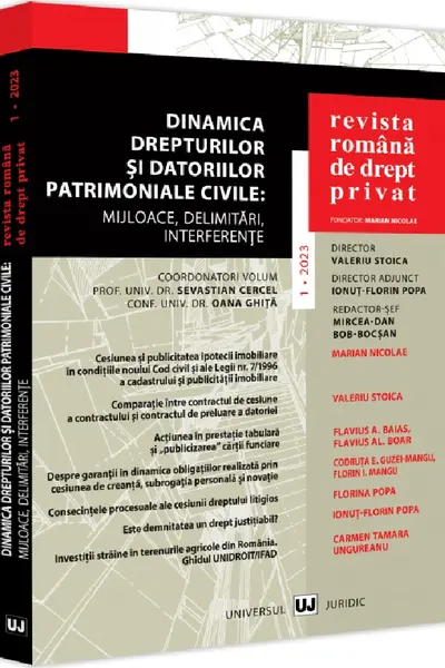 Revista Română de Drept Privat Nr.1 din 2023