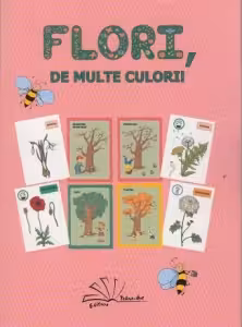 Flori, de multe culori. Set jetoane
