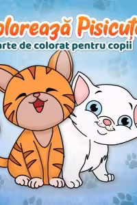 Coloreaza Pisicute. Carte de colorat pentru copii