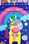 Unicorni - carte de colorat cu 5 creioane cu radiere