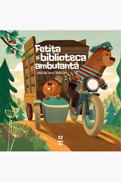 Fetita si biblioteca ambulanta