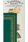 Bookminders Brass Page Markers: Tumbling Books