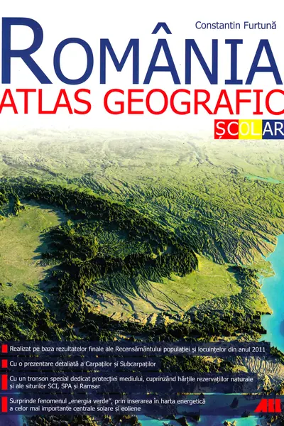 Romania. Atlas geografic scolar (Editia a 2-a)