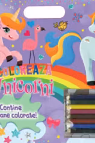 Coloreaza Unicorni creioane