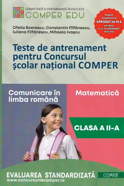 Teste de antrenament pentru Concursul scolar national COMPER, Comunicare in limba romana. Matematica. Clasa 2
