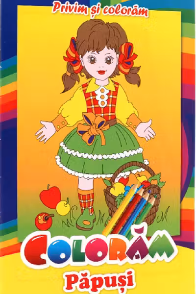 Privim și colorăm. Colorăm păpuși