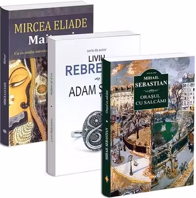 Pachet 3 cărți: Adam și Eva + Maitreyi + Orașul cu salcâmi