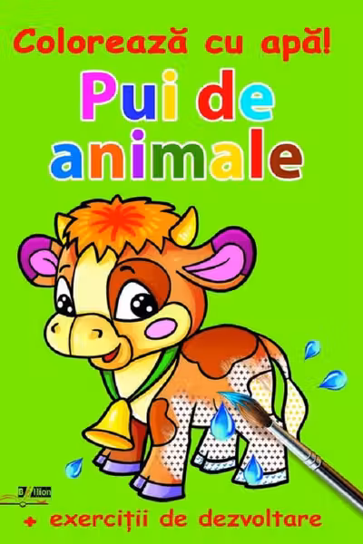Coloreaza cu apa Pui de animale