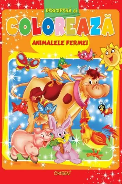Animalele fermei. Descoperă și colorează