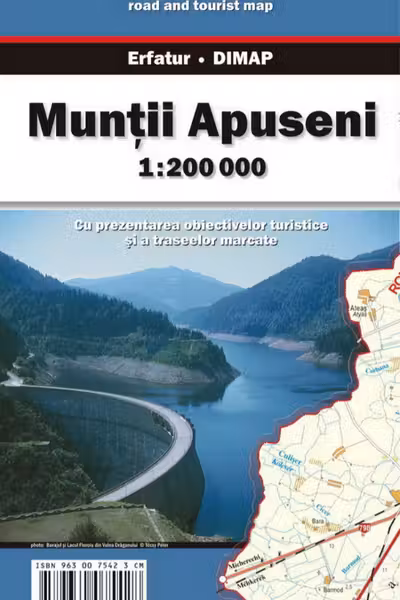 Harta turistica si rutiera - Muntii Apuseni