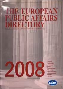European Public Affairs Directory 2008, editia a 18-a