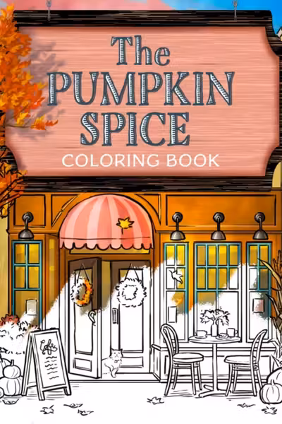 The Pumpkin Spice Cafe Coloring Book