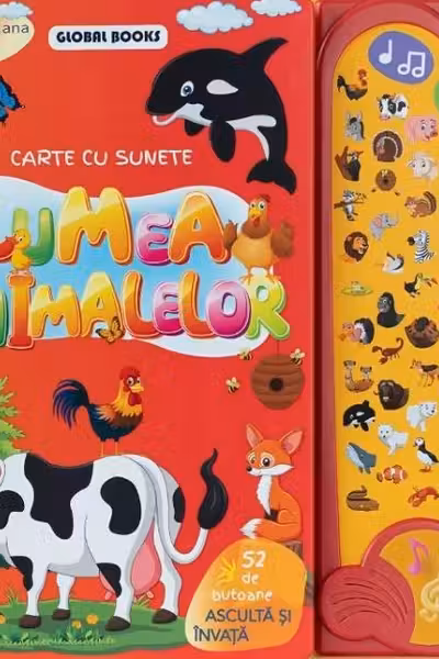 Lumea Animalelor-carte cu 52 de sunete