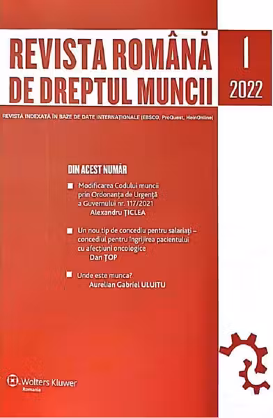 Revista română de dreptul muncii Nr.1/2022