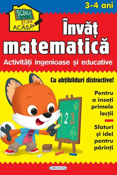 Scoala acasa - Invat matematica 3-4 ani